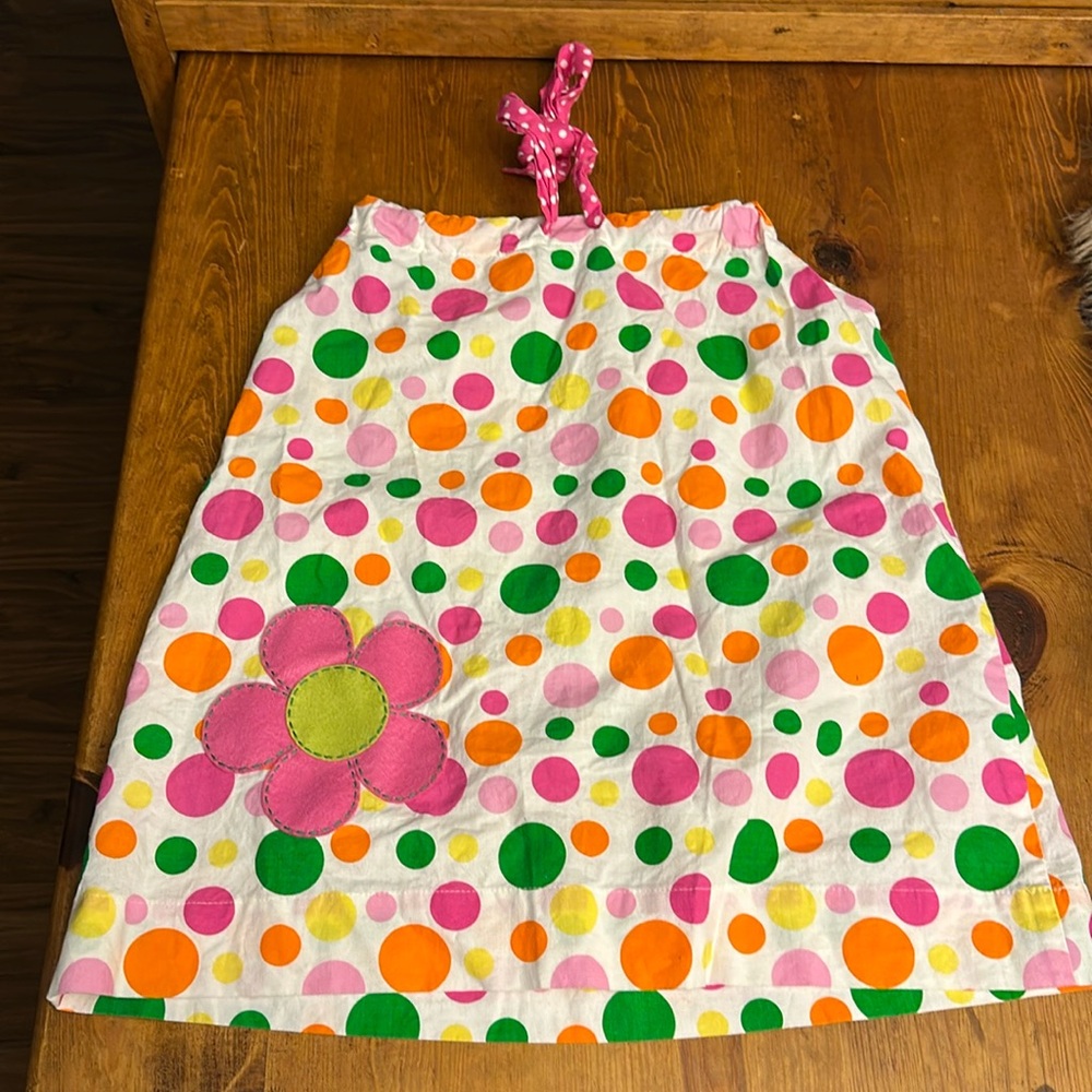 MIS TEE V-US Misteevus Girl's Summer Sleeveless Dress‎ Size 5/6 Polka Dot Cotton